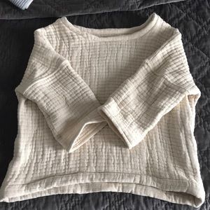 Handmade oversized waffle sweater sz M